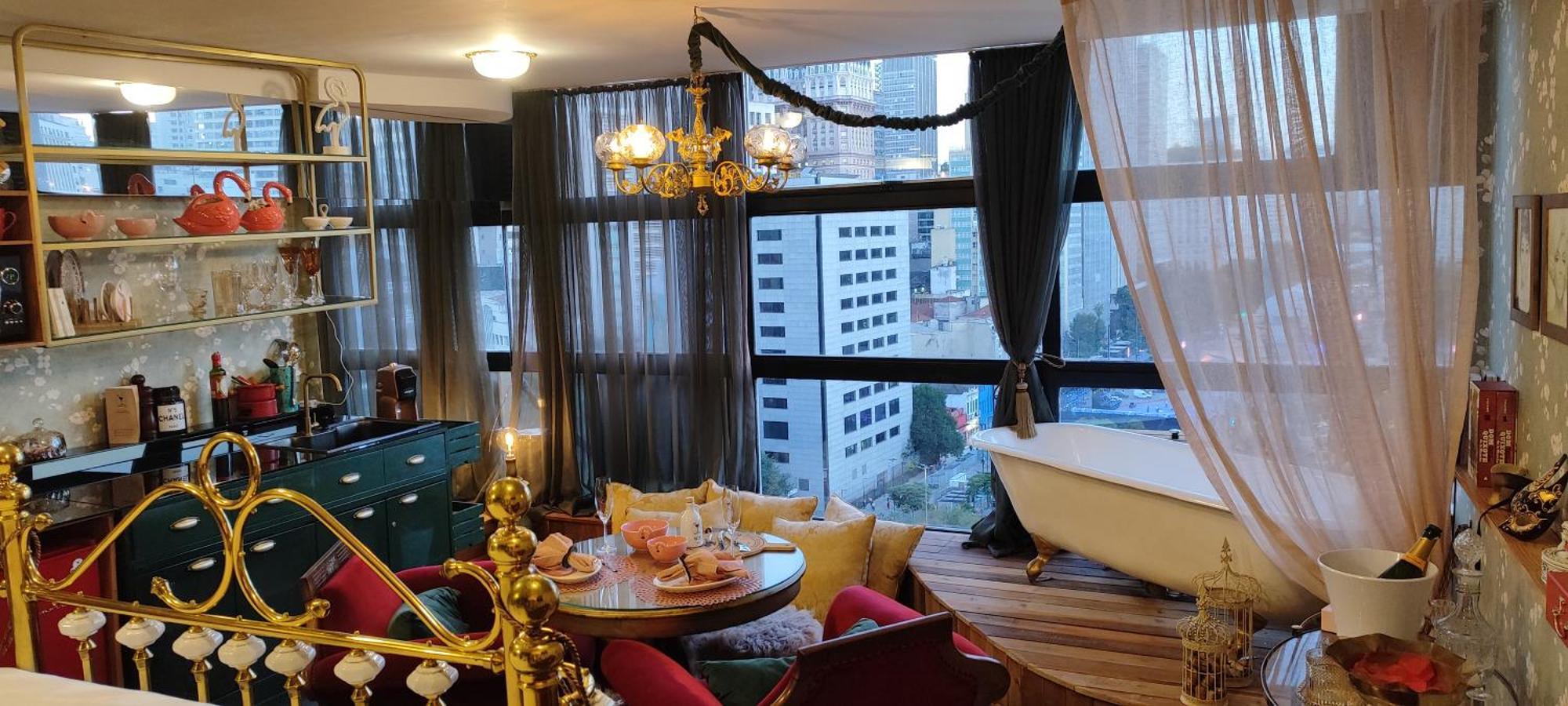 Apartamento Loft Tematico Oasis Com Vista Espetacular